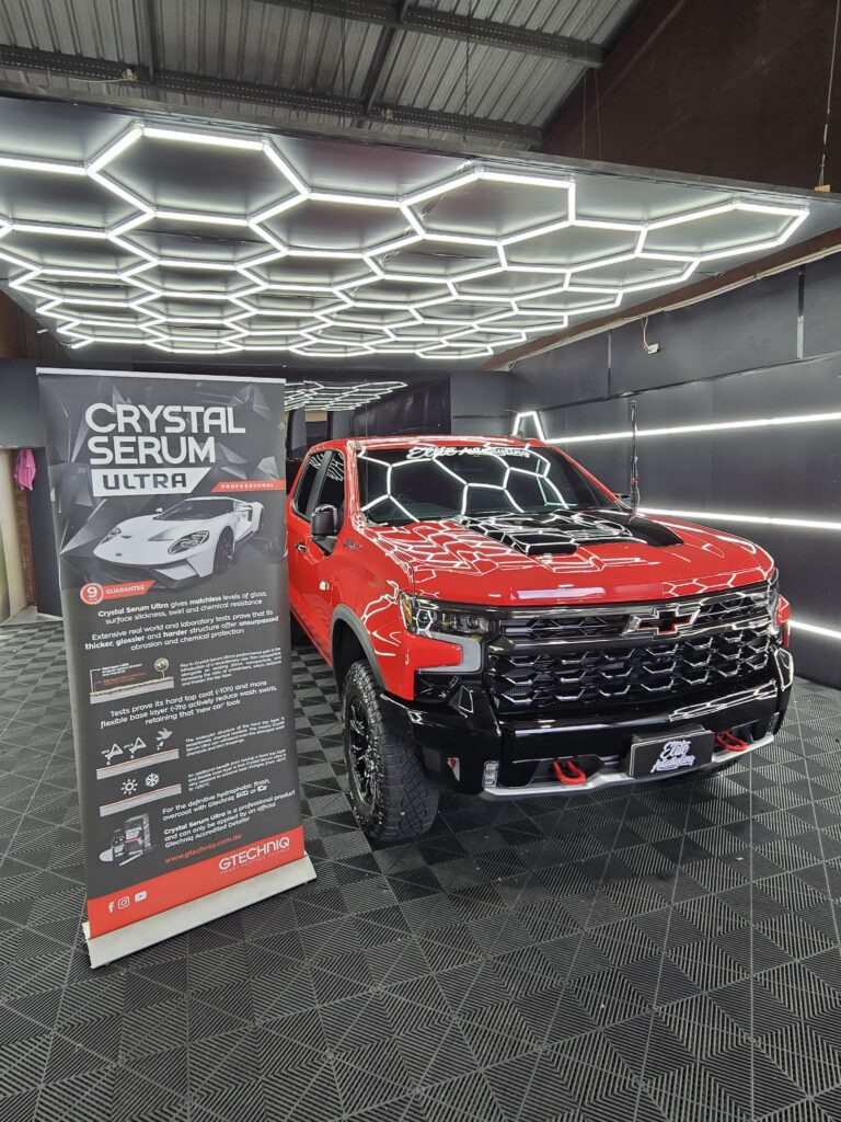 ceramic coating brisbane gtechniq crystal serum ultra finish ceramic coating brisbane high gloss paint reflection ceramic coating water beading hydrophobic surface brisbane gtechniq ceramic coating application brisbane ceramic coating protection results before after brisbane